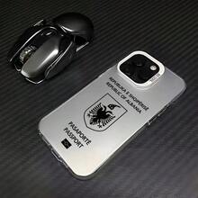 Funda de Teléfono con Patrón de Pasaporte de Albania para 17 16e 16 Pro Max 15 14 Plus 13 12 11 Pro, Cubierta Trasera de Silicona a Prueba de Golpes - 5 - Ver 10