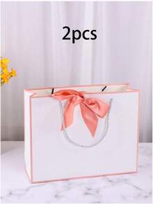 10 قطع / 5 قطع / 1 قطعة - أكياس هدايا من ورق الكرافت بطراز المناظر الطبيعية، أكياس تسوق، أكياس تغليف (مع مقابض)، حقائب مزينة بفيونكات، ، رأس السنة الجديدة، حفلات الزفاف، أكياس تغليف هدايا عيد الميلاد، أكياس تسوق ذات لون واحد بسيطة، سلع تجارية صغيرة، أرخص البضائع، الحفلات، حفلات الزفاف في فصل الخريف والشتاء، الحفلات الخارجية خلال موسم الزفاف، حفلات العطلات، صناديق هدايا المجوهرات في الخريف