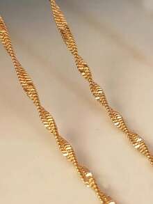 A New Light Luxury Temperament Stainless Steel Water Wave Chain Niche Design All-Matching Women's Bracelet