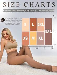 Fleece Lined Tights Women Sheer Warm Pantyhose Leggings Fake Translucent Thermal Winter Thick Tights For DressesHalloween Christmas New Year - 斯特拉普布朗 - 查看 6