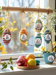 500pcs/Roll Easter Bunny Round Stickers, Easter Spring Rabbit Pattern Labels, Suitable For Laptops, Water Bottles, Luggage, Computers, Phones, Easter Gift Decorations, Easter Self-Adhesive Stickers, Suitable For DIY Gifts, Baking Packaging, Easter Happy Party Packaging Stickers, Envelope Stickers, Sealing Stickers, Easter Decorations, Gift Packaging Supplies, Easter Gifts, Party Favors - Easter 02 - View 6