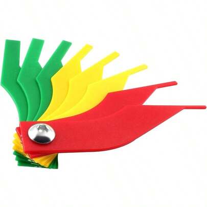 Brake Lining Thickness Gauge, Car Automotive Brake Pad Measuring Ruler, SAE Metric Brake Check Inspection Most