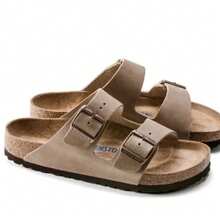 Birkenstock Unisex Arizona Sandals Soft Footbed - 菸草棕色 - 查看 2