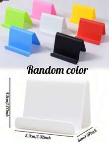 1/3pcs Transparent Acrylic Mobile Phone Display Stand Holder For Bedroom, Living Room, Office,Desktop Creative Tv Viewing Slouchy Holder, Cell Phone & Tablet Slouchy Bracket,Creative Decor, Convenient Charging, Suitable For Multiple Scenarios,Minimalist Phone Storage Rack.