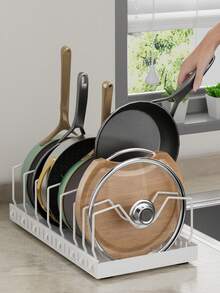 1个橱柜下拉式锅碗瓢盆收纳盒，厨房滑动式锅盖架，橱柜内滑动式收纳盒，可存放锅盖、烘焙用具和盘子，8个可调节隔板。 - 彩色 - 查看 7