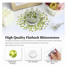 4500PCS Resin Flatback Rhinestone, 2mm 3mm 4mm 5mm 6mm Lemon Yellow Flatback Rhinestones For Tumblers, Nails Art, Mugs, Bottles, Craft Dration, Loose Bling Glitter Gem Stone - 多色140 - 查看 2