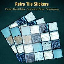 20pcs Mosaic Tile Stickers, Thick PVC Wall Decals, Waterproof And Oil-Proof, Suitable For Bathroom, Kitchen Backsplash