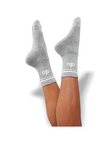 Alo Yoga Tất thể thao Unisex Thấm hút mồ hôi Thoáng khí Ấm áp Trang trí Đa năng Logo Chắc chắn Độ đàn hồi tốt Dễ giặt Nhanh khô Thể thao Ngoài trời Chạy bộ Yoga Hàng ngày Trường học Unisex Màu xám A0480U-GREY - Xám - Xem 4