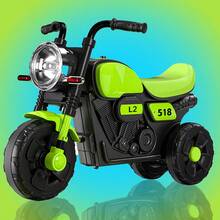 Moto de Deslizamiento para Niños – Luces y Música Asombrosas, Diseño Simulado, Estable con 3 Ruedas, Ideal para Regalo - Verde - Ver 7