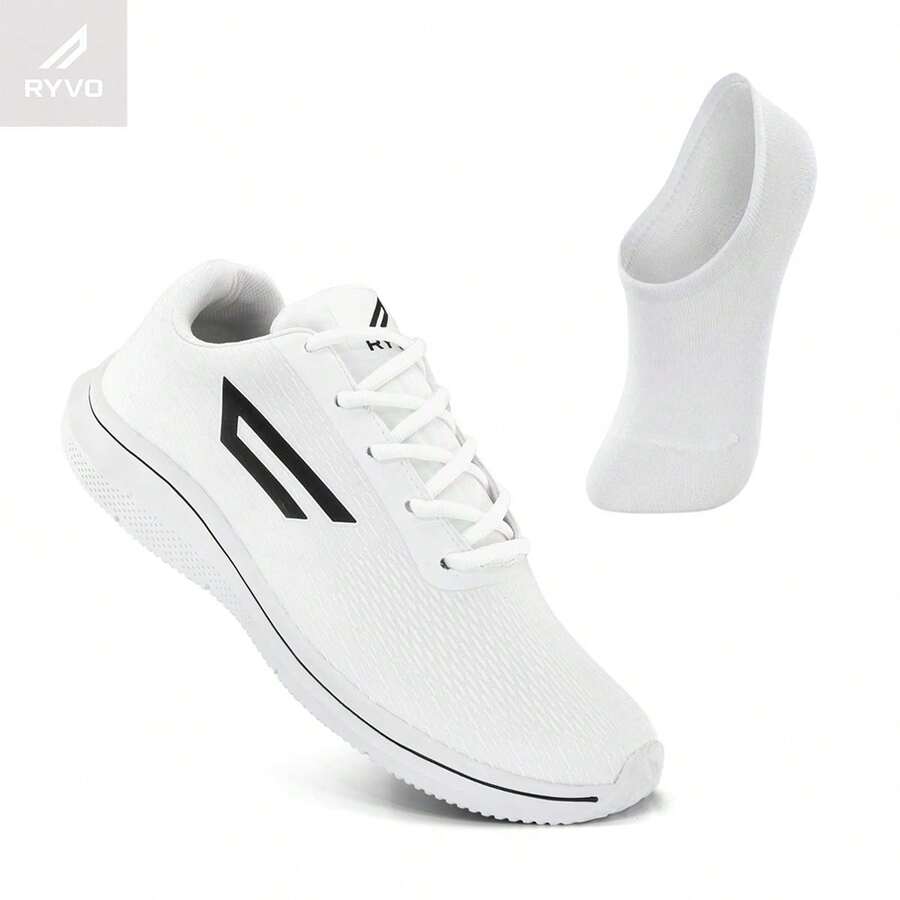 SPORTS TENNIS KIT + 100% COTTON SOCKS! GYM, WALKING, EVERYDAY, GREAT QUALITY! IMMEDIATE SHIPPING - SH TRẮNG+TẤT - Xem 1