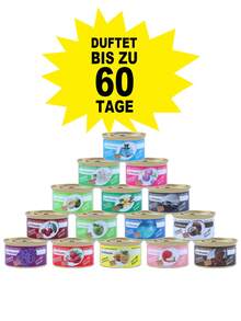 1 lata de ambientador, ambientador de coche, aromaterapia para coche, fragancia sólida desodorante, ambientador de olor talla grande fuerte, con tapa para controlar la evaporación de la fragancia, decoración aromática para el hogar, decoración de coche, armario, baño, ambientador para mascotas, con olores a vainilla, chicle de burbuja, cereza y otros, adecuado para decoración del hogar, coche, Día de San Valentín, accesorio imprescindible para coche nuevo, accesorios de coche (se envían aleatoriamente versiones nuevas y antiguas)