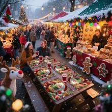 1pc/4pcs/6pcs Santa Patterned Placemats, Machine-Washable Rectangular Polyester Placemats, Table Guards, Heat-Insulating Placemats, Restaurant Table Decorations, Party Supplies, And Christmas Decorations Can All Be Given As Gifts