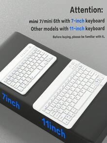 360°旋转支架键盘保护套，兼容iPad第11代/2025款（A16），PU皮革材质，可拆卸无线蓝牙键盘，内置150mAh电池，兼容iPad第11代/第10代Air4/Air5/Air6/Air7 10.9英寸（M2）和2024款（M3），以及iPad 10.2英寸，配备无线键盘和Apple Pencil插槽，支持自动睡眠/唤醒功能 - 灰色