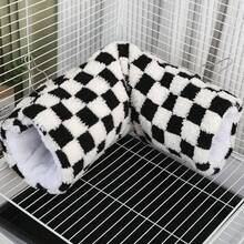 1个仓鼠加热隧道，趣味洞穴玩具，悬挂式仓鼠隧道及管道配件，适用于仓鼠、鹦鹉、豚鼠、兔子、刺猬、雪貂 - 彩色 - 查看 2