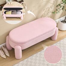 Bedroom Benches - Pink + Velvet - View 12