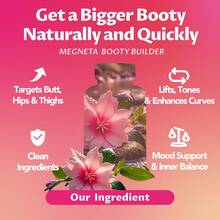 MEGNETA BBL,Women Energy Capsules For Butt And HIPS, Maca & Ashwagandha, Tongkat Ali For Natural Curves, Bum Support, Rounder, Plumper, Elasticity Butt, 60 Capsules - Một chai - Giai đoạn dùng thử - Xem 8