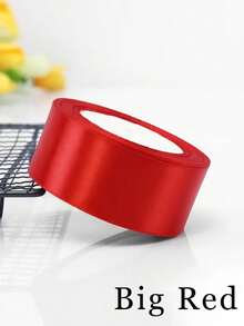 4/2/1PC Colored Satin Ribbon, 4cm Satin Ribbon Pink Ribbon, Versatile 22m Roll Rose Bow Making Ribbon Cake Christmas Holiday Decoration Ribbon, Lace Ribbon Fabric Satin Ribbon, For Festive Decor, Crafting, And Gift Wrapping, Multi-Use Polyester Ribbon For Creative Crafting, Sewing, Cake Decor & Festive Embellishment - Multicolor - View 20