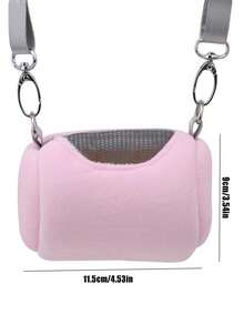 便携式仓鼠背包 - 柔软透气的仓鼠及小型宠物旅行包（舒适圆形设计 - 非常适合带宠物去看兽医和户外探险）