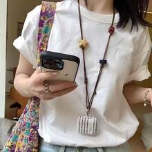 Cordón para teléfono con cuentas de moda, estilo estrella, tejido a mano, anti-pérdida, cadena para el cuello del teléfono, accesorio DIY para llavero - Multicolor - Ver 4