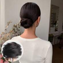 1pc/2pcs Straight Synthetic Hair Bun Scrunchie Hair Piece - Thick Updo Ponytail Extensions, Suitable For Women, Secure Wear, Versatile Styling, Suitable For Weddings, Parties And Daily Wear - Multicolor - View 16