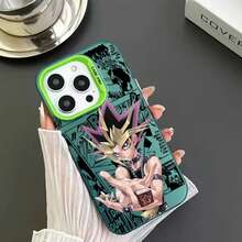 Funda de Teléfono Plateada Mate, Apple, Comic de Duel Monsters, 17, 16, 15, 14, 13, 12, 11, Plus Pro Max - YA3603JMH - Ver 10