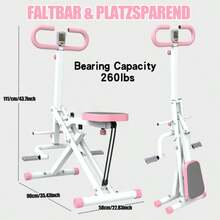 Foldable Squat Machine For Home, For Glute Training With Resistance Bands, For Glutes, Thighs, Abdomen, Back And Legs, And Hip Thrust.
