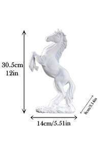 树脂马雕像，创意马雕塑，家居办公室客厅装饰，书桌吧台柜装饰，站立马，动物雕塑摆件，礼品 - 彩色 - 查看 11