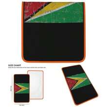 - Toallas de mano con la bandera de Guyana, secado rpido, toallas de microfibra de terciopelo coral, altamente absorbentes, uso como hotel, bao, ducha, toalla de mano, 16x 28 pulgadas - Naranja + Toallas de mano - 16x28 pulgadas - Ver 1