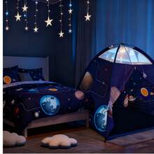 Abulun Space World Tent Galaxy Dome Kids Tent, An Imaginative Family Tent For Boys And Girls - Astronaut Space For Indoor And Outdoor Fun, The Perfect Gift For Children. - Blue - View 4