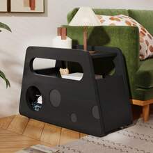 Sideboard,  (81x33x51,5 Cm) - Black - View 2