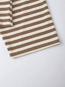 QUNGIGU Women's Long Sleeve Casual Round Neck Basic Blouse, Loose & Comfortable, Autumn - Mocha Brown - View 5