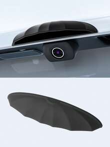 1pc Car Rearview Camera Silicone Rain Shield - Thickened & Widened Triangle Design, Matte Finish, All-Weather Waterproof Accessory, Enhances Visibility In Rainy Weather, Universal Fit Without Installation - Multicolor - View 8