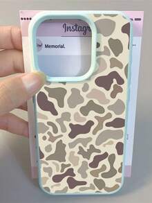 New Creative Leopard Print Pattern Compatible With Apple Phone 16/12/13/11/14/17/15/ProMax/Pro/Plus/Xs Max/XS/X,Anti Fingerprint Silicone Soft Case Ultrathin Phone - Màu xanh nhạt - Xem 4
