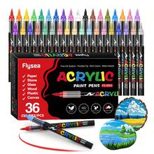 4 Bút dạ Acrylic đen 4 trắng/8 chiếc 12/24/36 màu, Bút dạ Acrylic với dòng mực chảy mượt, Màu sắc sống động, Có thể xếp chồng, Đục, Thích hợp cho vải bạt, Tranh đá, Gỗ, Thủy tinh, Gốm sứ, Vải, Đồ thủ công DIY, Đồ dùng học tập cho năm học mới, Vật liệu nghệ thuật & thủ công - Nhiều màu - Xem 2