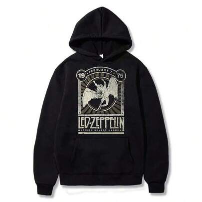 LedS-ZeppelinS-Square-GardenS Printed Hoodies, Hoodies For Men And Women, Unisex Vintage Sweatshirt With Pockets, Casual Long-Sleeved Top, Fun Graphic Sweatshirts And Sweatshirts For Men And Women, Streetwear For Spring, Autumn And Winter, Custom Casual Printed Hoodies For Men And Women With Pockets, Warm And Comfortable Long-Sleeved Cotton Hoodies For Autumn And Winter, Black Hoodies With Japanese Anime Designs, Urban Style Hoodies For Parties/Christmas/New Year, Hoodies For Couples, Matching Style Hoodies For Men And Women For Parties/Christmas/New Year.