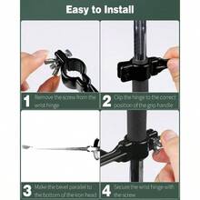 Training Wrist Hinge Swing Training Aid Swing Correcting Trainer Golfers Beginners Arm Elbow Posture Teaching Accessory Club Practice - Black - View 6