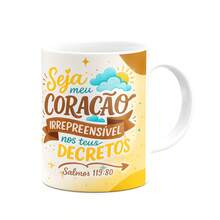 JPS INFO Caneca Religiosa Versículos Bíblicos - Salmos 119:80