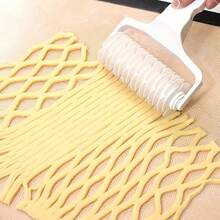 格子滚轮切割器，手动烘焙工具，适用于馅饼、饼干面团、披萨卷、意面切割，糕点网格，滚轮切割器，非常适合制作苹果派皮