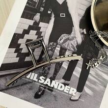Gun Black Hair Claw Clip For Women, European And American Style Hairpin, High-End Fishbone Shark Clip, Ponytail Accessory This Is A Set Of Uniquely Styled Metal Hair Clips, Designed With Creativity And Personality, Suitable For Various Dressing Styles. - K05-334#金色魚骨 - 查看 6