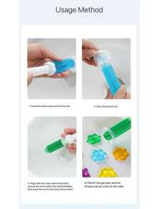 花香型厕所清洁凝胶空气清新剂，有效除臭，持久留香，适用于浴室和厕所，颜色随机发货