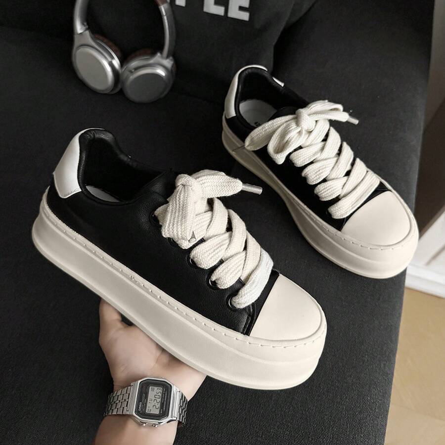Breathable Men's Sneakers Men's Shoes Breathable Cloth Shoes Men's Shoes Thick Sole Shoes Men's Sports Casual Shoes Men - 2501 - 查看 1