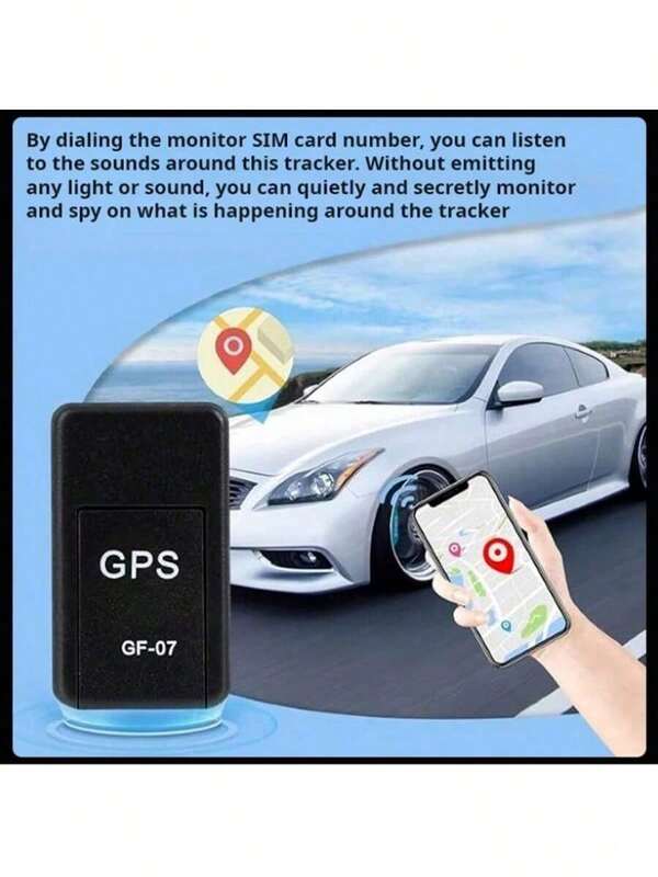 1/2 piezas de rastreador GPS magnético pequeño, Mini GF-07 rastreador GPS magnético pequeño. Estilo discreto negro. Adecuado para mascotas, viajes, vehicular y protección del hogar. Solución integral para posicionamiento confiable + alerta de batería baja + carga USB. Fabricación de alta calidad. Herramienta antirrobo con alerta de batería baja. Tecnología de carga USB. Accesorio antirrobo.