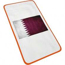 - Toallas de mano con bandera de Qatar - Secado rpido, toallas de microfibra de terciopelo coral, altamente absorbentes, uso como hotel, bao, ducha, toalla de mano, 16x 28 pulgadas - Naranja + Toallas de mano - 16x28 pulgadas - Ver 4