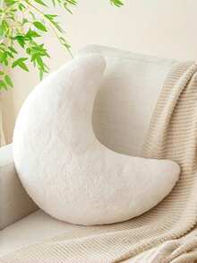 月亮抱枕，装饰抱枕，柔软仿兔毛，适用于床、沙发，月亮形状，毛绒地垫，房间装饰枕，适用于沙发、卧室、客厅，送给家人和朋友的礼物