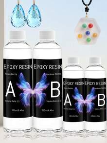 240ml/500ml Epoxy Resin AB Glue, Clear Epoxy Resin Adhesive For Coating, Casting, Tabletop, DIY, Resin Art - Epoxy Resin - View 8