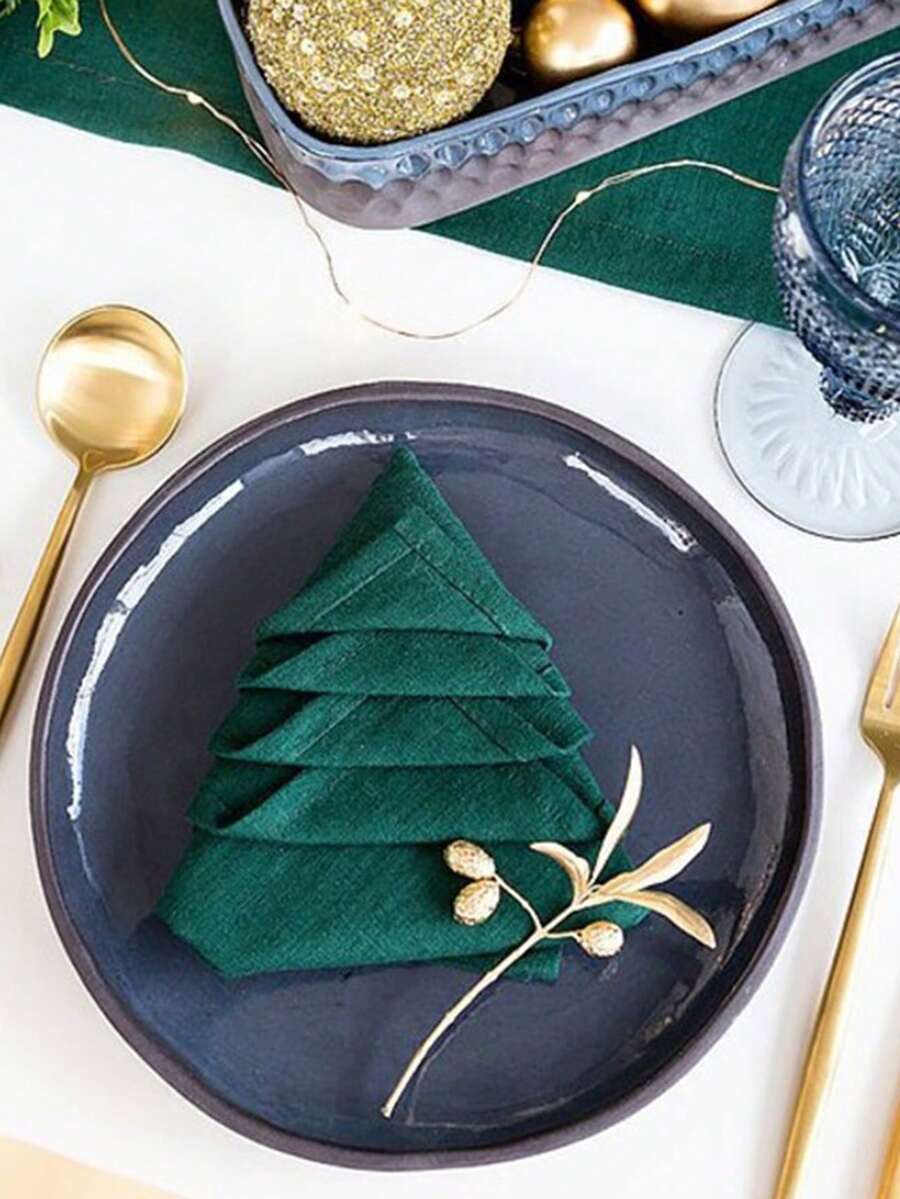 2/6pcs Square Versatile Crinkled Cloth Napkins, Washable, Suitable For Dinner, Hotel, Lunch, Restaurant, Wedding, Party