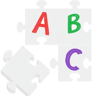 30pcs Of A Pack Large-Sized White Blank Cardboard Puzzles Drawn On, Coloring Puzzles. Your Own Giant Double-Layer Blank Paper Puzzle, Suitable For Events, Parties And DIY Art Creation.Halloween, Christmas