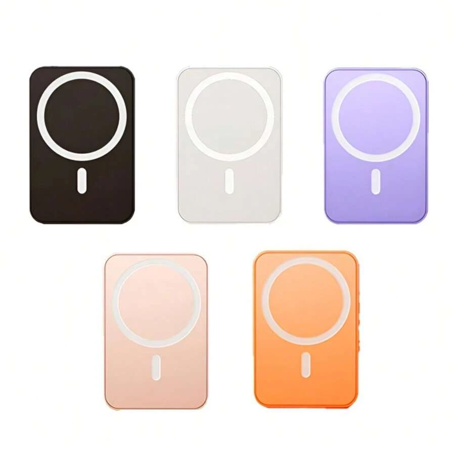 磁吸式无线充电宝 5000mAh Qi2 认证 15W 快充 | 超薄便携充电器，兼容 iOS 17/16/15/14/13/12 系列手机及安卓设备 | 时尚多彩迷你电池组 | 送给她的完美礼物，适合旅行、日常使用、圣诞节、情人节、生日等场合，也适合冬季假期户外旅行/露营和应急备用电源，是送给家人、朋友、生日礼物、户外露营礼物的理想之选。 - 多色 - 查看 1