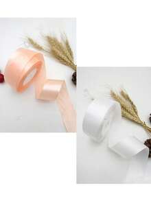 4/2/1PC Colored Satin Ribbon, 4cm Satin Ribbon Pink Ribbon, Versatile 22m Roll Rose Bow Making Ribbon Cake Christmas Holiday Decoration Ribbon, Lace Ribbon Fabric Satin Ribbon, For Festive Decor, Crafting, And Gift Wrapping, Multi-Use Polyester Ribbon For Creative Crafting, Sewing, Cake Decor & Festive Embellishment - Multicolor - View 41