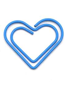 20pcs/Set Colorful Heart Shape Office Classroom Room Universal Paper Clip File Sorting And Storage Artifact Pin Lover Gift Cute Mini Compact Data Classification - Multicolor - View 16